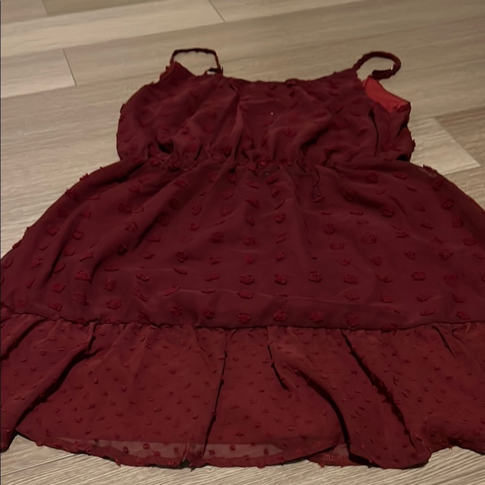 Maroon Sleeveless dress